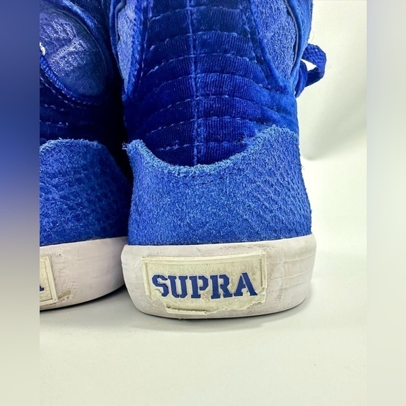 Supra Skytop royal blue velvet sneakers size 6 - Picture 6 of 16